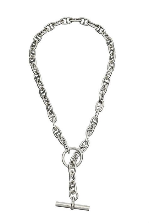 collier hermes maille marine|hermes chain of anchor bracelet.